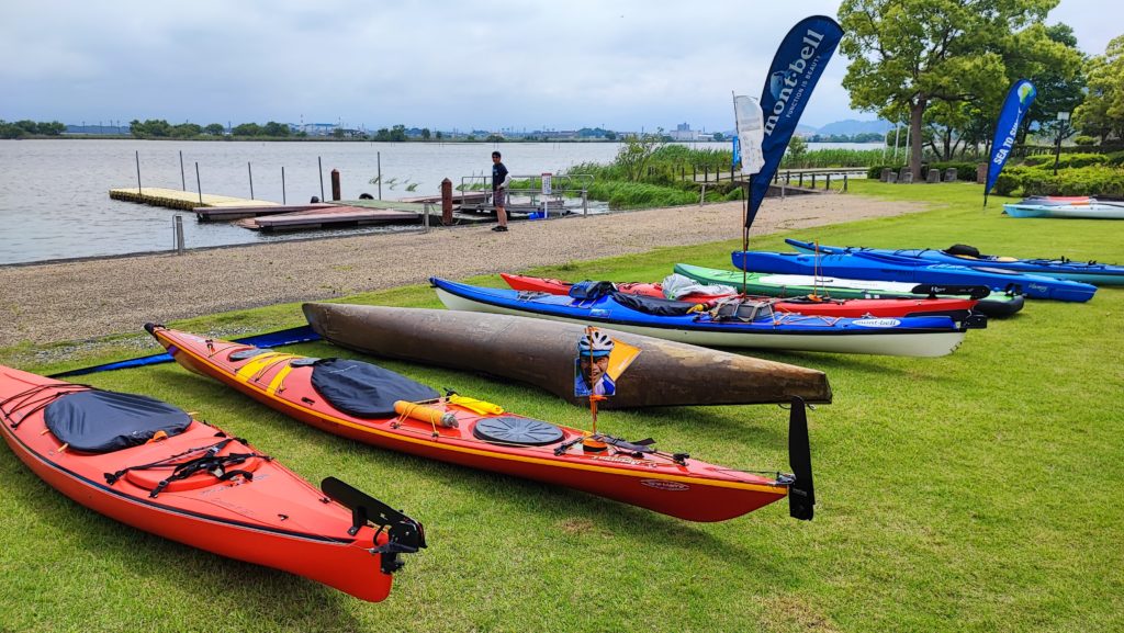 びわ湖　カヤック搬入